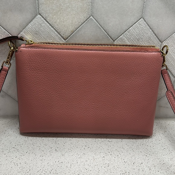 Tory Burch pink Kira crossbody bag adjustable detachable strap gold hardware - Picture 9 of 16